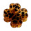 Magnetic Hair Grip Clip Four-leaf Grass Avoid-leopard brown 1