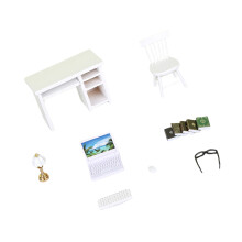 Professional Mini Desk Model With Ergonomic Style-White