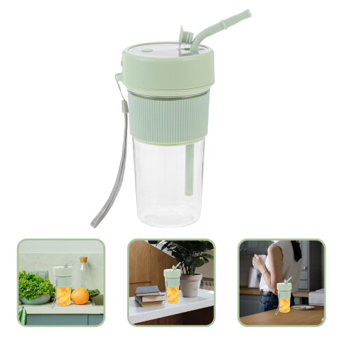 Draagbare draadloze smoothieblenderbeker groen