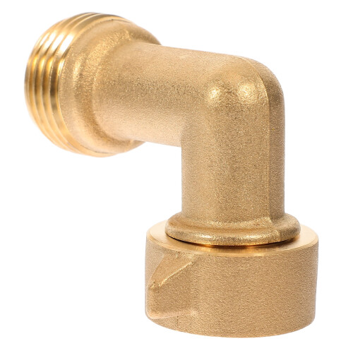 90-Degree Brass Hose Elbow Adapter 3/4"