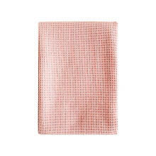 Rosa Waffel-Geschirrtuch aus Baumwolle, 65 x 45 cm