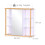 Bathroom Mirror Cabinet, Wall-Mounted Storage 4