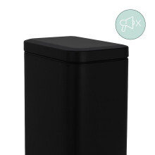 Badkamerprullenbak van 5 liter, softclose, voetpedaal, matte afwerking