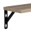 Wandregal-Set, 3 Größen, Holz und Stahl 7