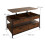 Storage Coffee Table with Drawers and Adjustable Top 4
