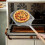Perforated XL Pizza Peel, Wood Handle, Adjustable Length 3