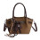 Practical Shoulder Bag DIY Friendly-brown with pendant 1