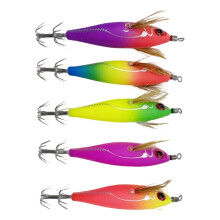 5Pcs Shrimp Lures Baits Squid Jigs 8cm Glow Squid Jigs