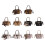 Practical Shoulder Bag DIY Friendly-brown with pendant 2