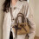 Practical Shoulder Bag DIY Friendly-brown with pendant 3
