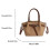 Practical Shoulder Bag DIY Friendly-brown with pendant 4