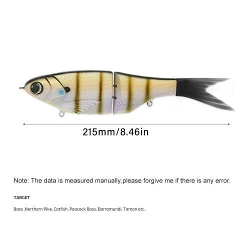 73g Artificial Fishing Lures Segment Swimbait Multiple-NF029 2