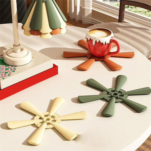 Practical Flexible Silicone Placemat Heat-Mixed colors 2