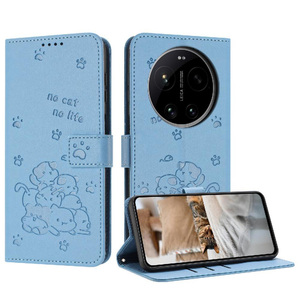() Flip Case For Xiaomi 17 Ultra Cute Cat Card Holder Kickstand Leather Wallet Pu Leather 764563811991