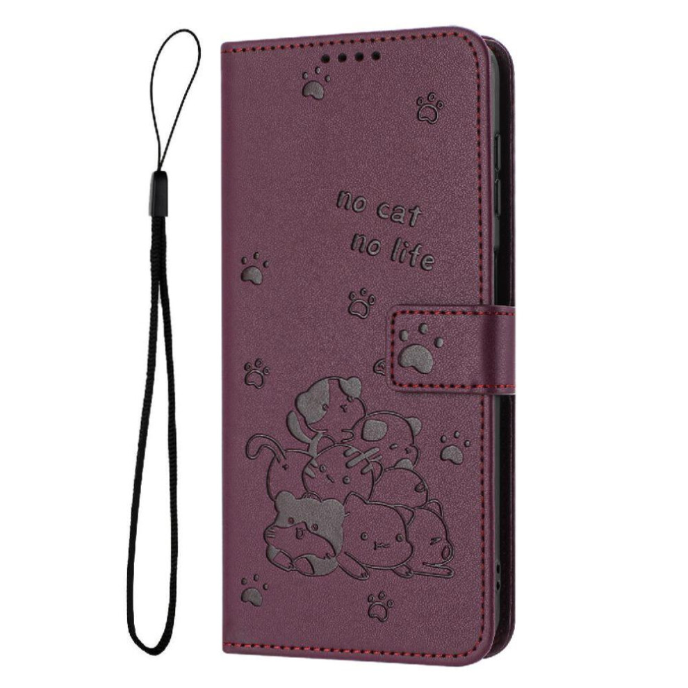 Flip Case For Xiaomi 17 Ultra Cute Cat Card Holder Kickstand Leather Wallet Pu Leather 764563812028