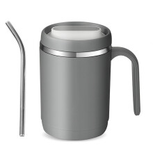 Copo de café com isolamento a vácuo, 500ml, em aço inoxidável.