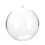 5pcs Clear Fillable Plastic Christmas Baubles 1