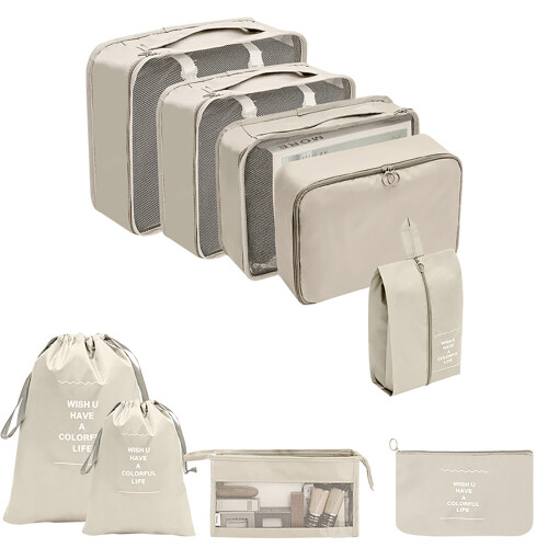 Polyester Packing Cubes Set – 3Sizes, Light