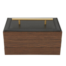 Wooden Jewelry Box Three-Tier New Chinese Style