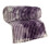 Velvet Blanket Purple 100x150cm Thick Polyester Striped 2