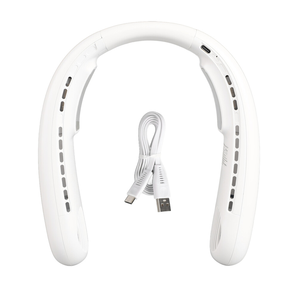 Hanging Neck Fan Abs Portable3-Speed Usb Rechargeable 9551475870137