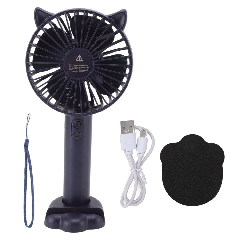 Hand Held Fan, Abs/Pc, Usb Rechargeable, 3-Speed, 1200Mah, 9551475887869