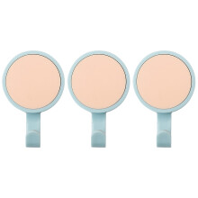 3-Pack Rotating Towel Hooks – ABS, Adhesive Mount