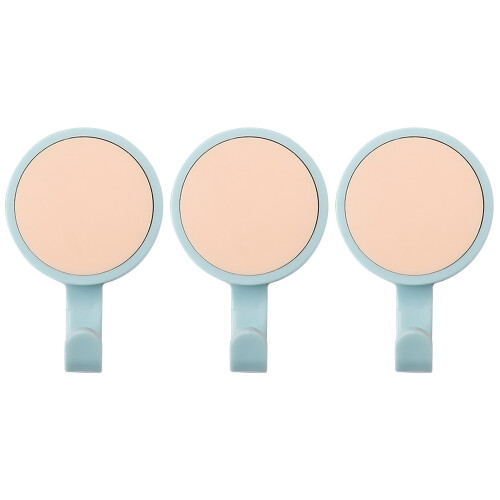 3-Pack Rotating Towel Hooks – ABS, Adhesive Mount