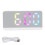 White Digital Alarm Clock with LED Display, ABS, 16.5cm 1