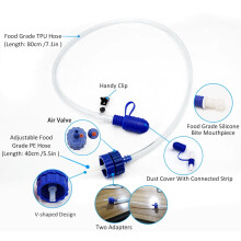 Kit tubo per bere idratazione con doppio adattatore per