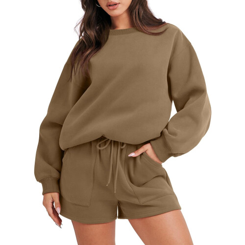 Women's 2-Piece Sweatshirt & Shorts Set
