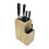 Bamboo Knife Block, 2-Tier Stand with Bristle Insert 1