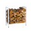 Firewood Rack, Iron, Space-Saving Design 1