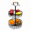 Two-Tier Metal Fruit Basket with Banana Hooks 1