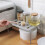 Retractable Kitchen Shelf Gray 69x24x15cm 5