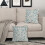 Fodere per cuscini floreali vintage, 45x45 cm, misto lino, set da 2 2