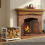 Brennholzregal, robustes Eisen, platzsparendes Design 1