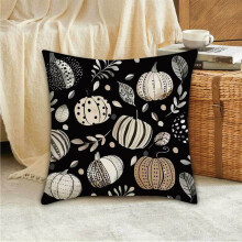 Clúdach Pillow Pumpkin an Fhómhair, Poileistear, 45x45cm