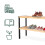 Bamboe schoenenrek - ruimtebesparend, 3 planken 5