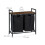 Laundry Sorter with 2 Removable Bags and Shelf 4