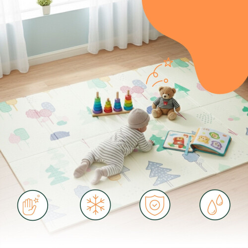 Faltbare Babyspielmatte - Sonnen- und Monddesign 2