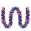 Red White Blue Foil Garland 2m 1