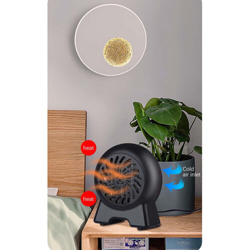 Space Heater Indoor Portable 500W White 2