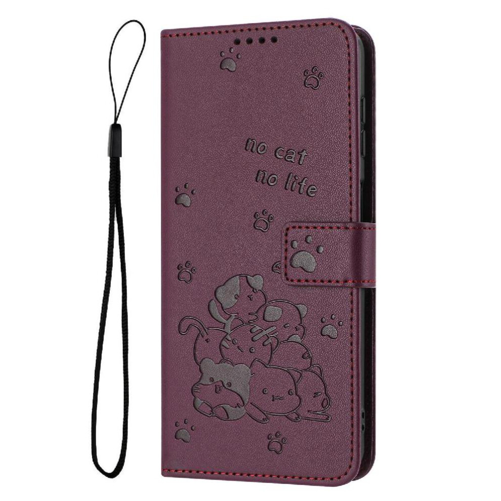 Flip Case For Vivo Y500i Pu Leather Leather Wallet Cute Cat Card Holder Kickstand 764563812141
