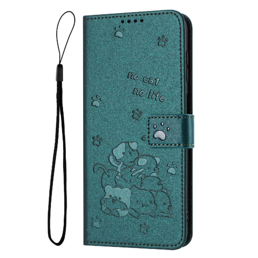 (C2) Flip Case For Vivo Y500i Pu Leather Leather Wallet Cute Cat Card Holder Kickstand 764563812134