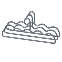 3-Pack Thick PP Clothes Hanger with Non-Slip Notch