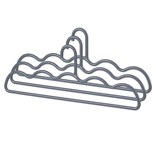 3-Pack Thick PP Clothes Hanger with Non-Slip Notch