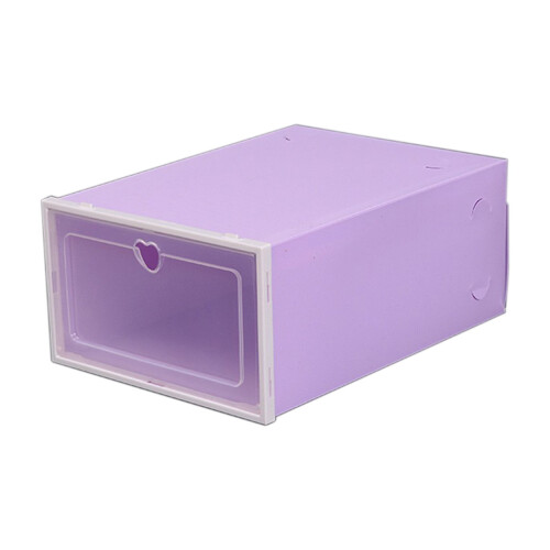 Boîte à chaussures en plastique, forme pêche, 1 pièce 1