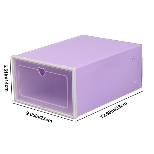Boîte à chaussures en plastique, forme pêche, 1 pièce 2