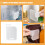 Fridge Side Door Divider Clips – PP, Transparent, 6.5 x 5 3